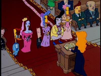 Still from Four Weddings Inconceivable