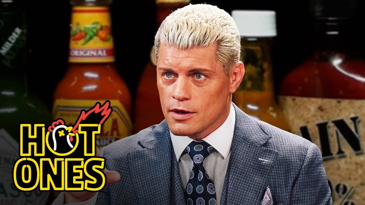 Still from Cody Rhodes Gets Power Slammed By Spicy Wings