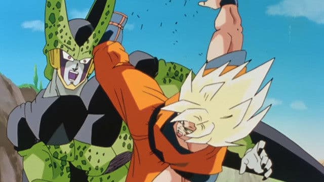 Still from Showdown! Cell vs. Goku!