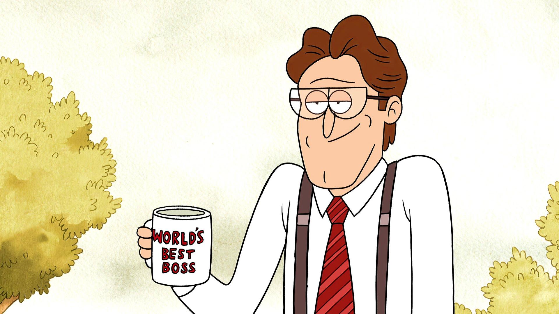 Still from World's Best Boss