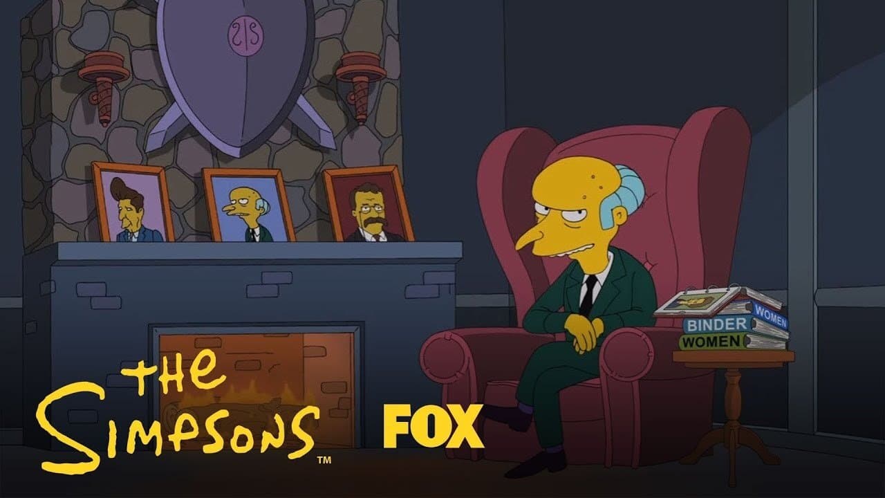Still from Mr. Burns Endorses Romney