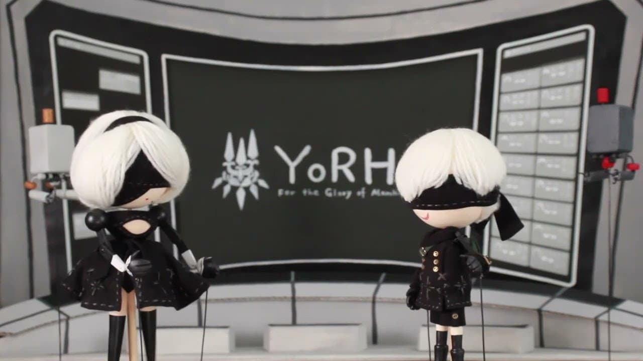 Still from Puppet Play #01 - 2B and 9S