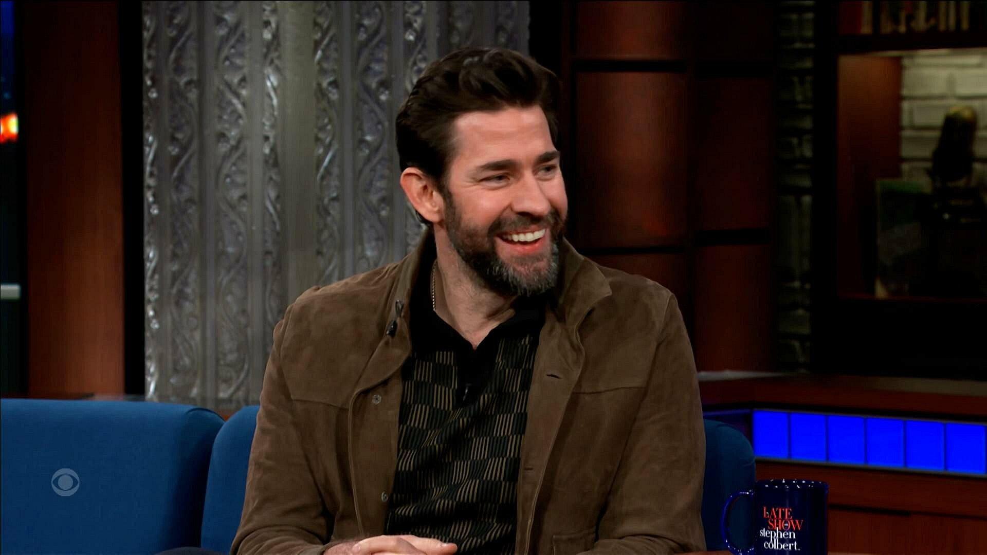 Still from 2/11/24 (John Krasinski, Ryan Gosling, Jon Stewart)