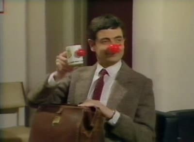 Still from Mr. Bean's Red Nose Day