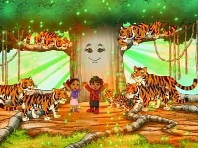 Still from Bengal Tiger Makes a Wish