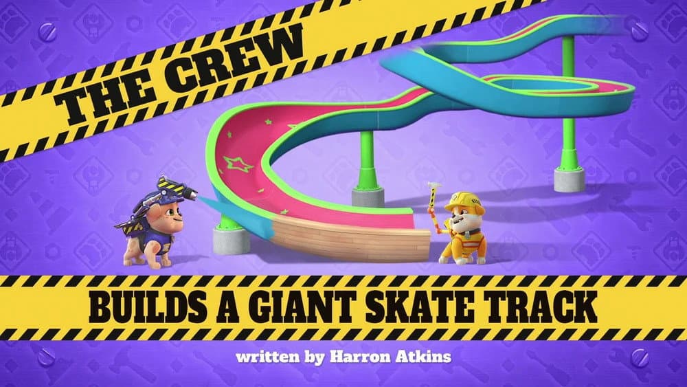 Still from The Crew Builds a Giant Skate Track