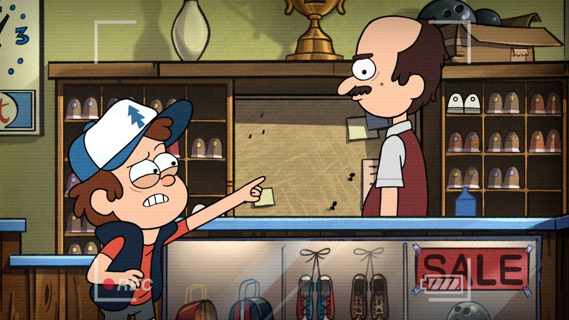 Still from Dipper's Guide to the Unexplained - Lefty