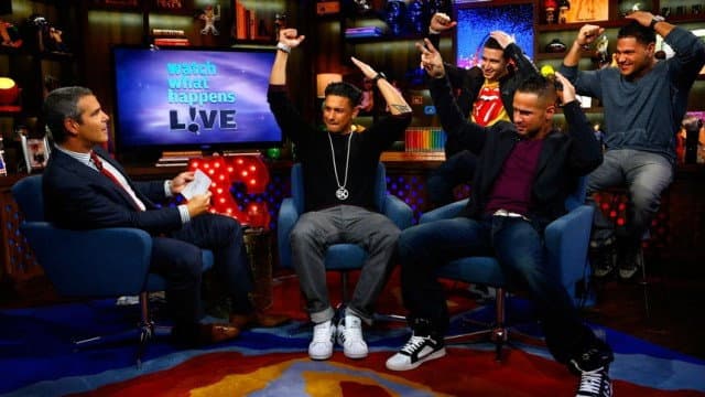 Still from Mike "The Situation: Sorrentino, Pauly D., Vinny Guadagnino and Ronnie Ortiz-Magro