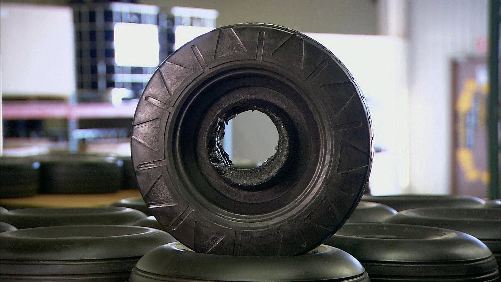 Still from Clay, Pitted Prunes, Spurs, Polyurethane Tires