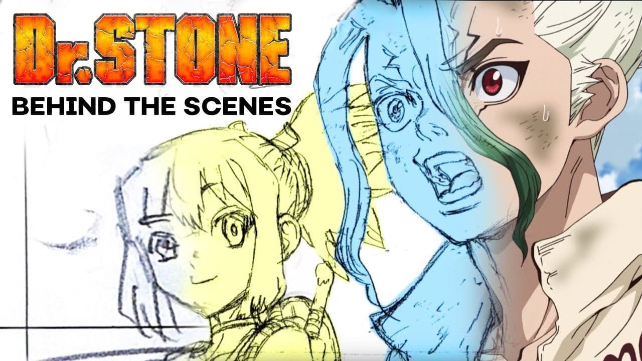 Still from Behind the Scenes of Dr. STONE