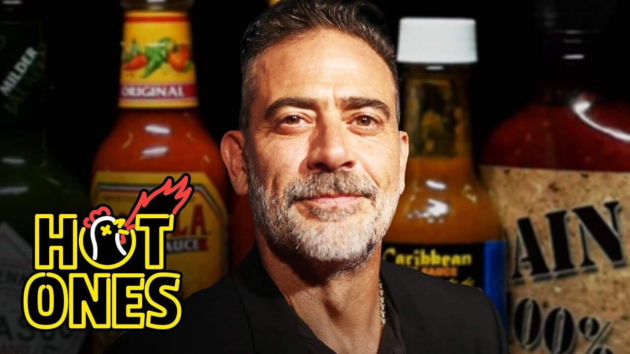 Still from Jeffrey Dean Morgan Can’t Feel His Face While Eating Spicy Wings