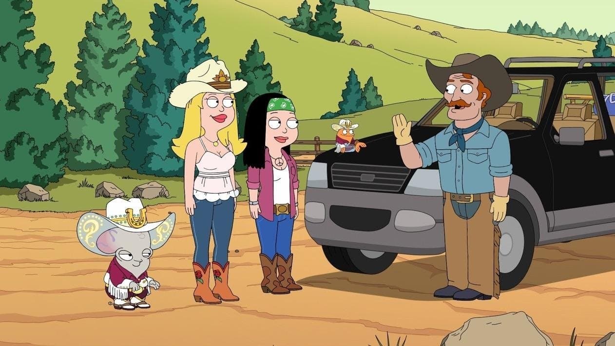 Still from Klaus and Rogu in "Thank God for Loose Rocks": An American Dad! Adventure