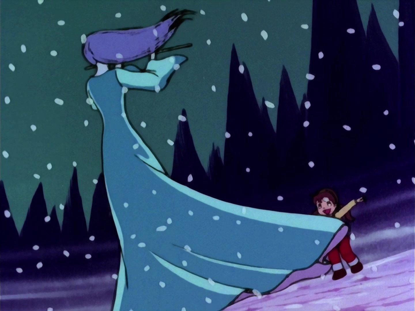 Still from The Snow Woman Who Escaped from a Picture Book
