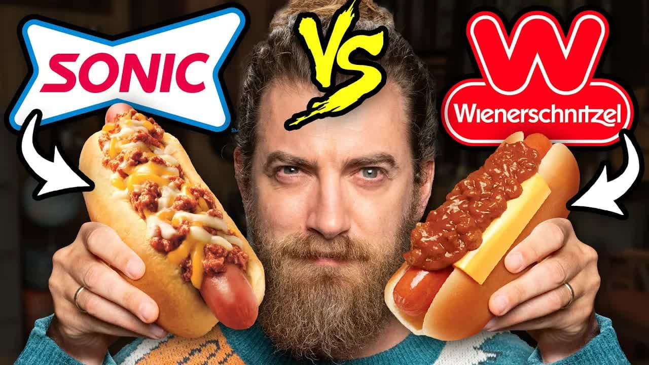 Still from Sonic vs. Wienerschnitzel Taste Test | FOOD FEUDS