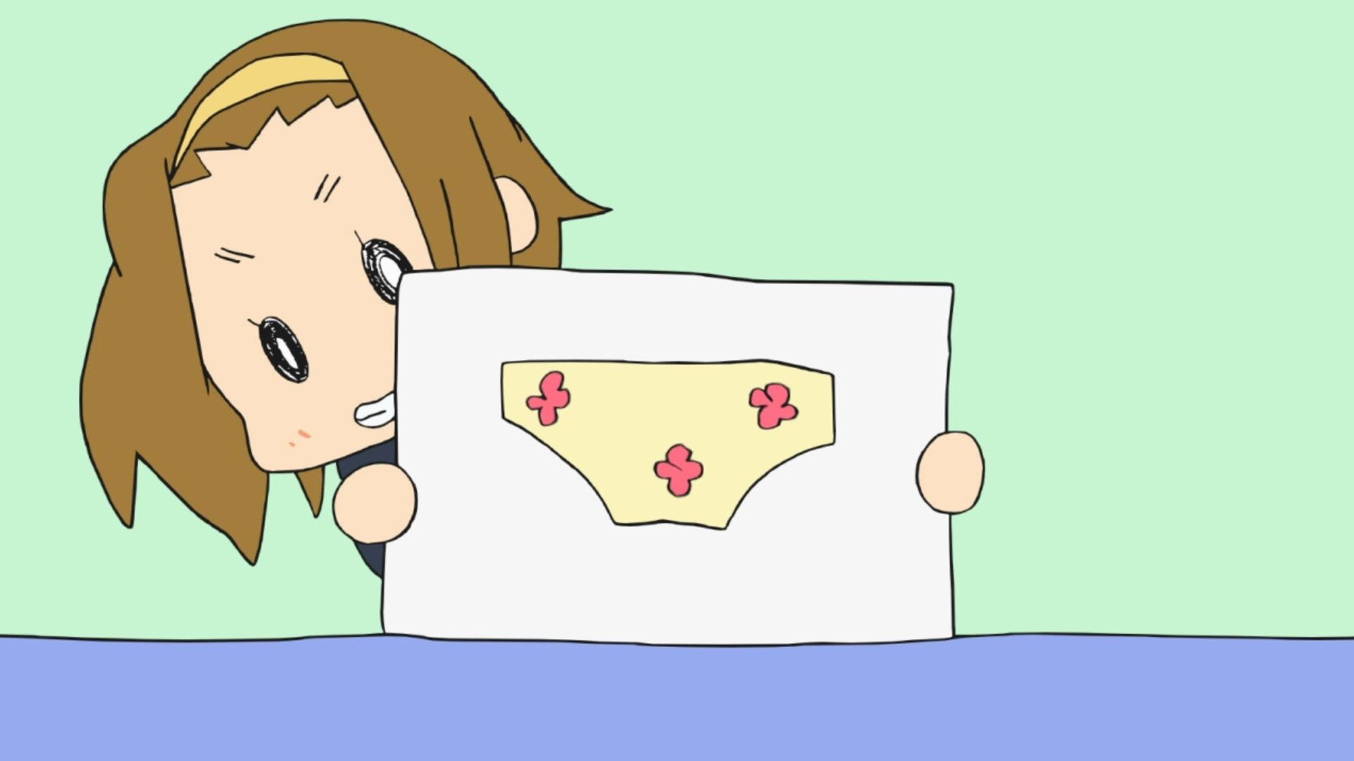 Still from URA-ON! - Mio's Panties
