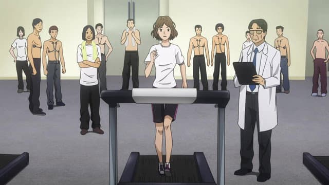 Still from The Man with the Advantage and the Running Female Doctor
