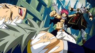 Still from Natsu vs. the Twin Dragons