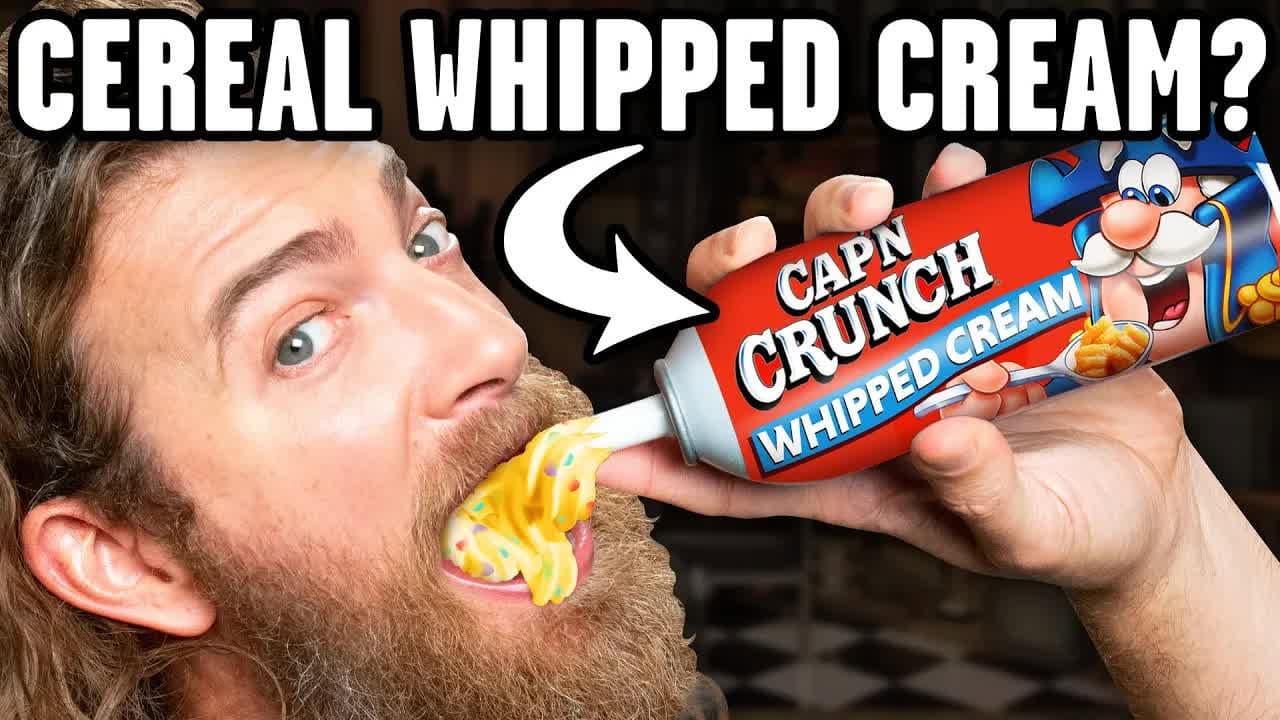 Still from Crazy Whipped Cream Flavors (Taste Test)