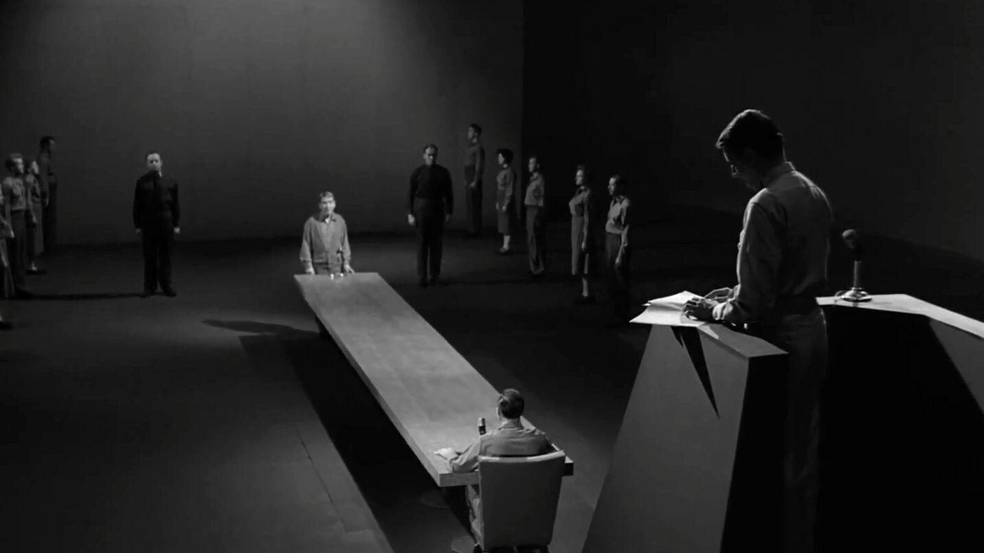 Still from The Obsolete Man