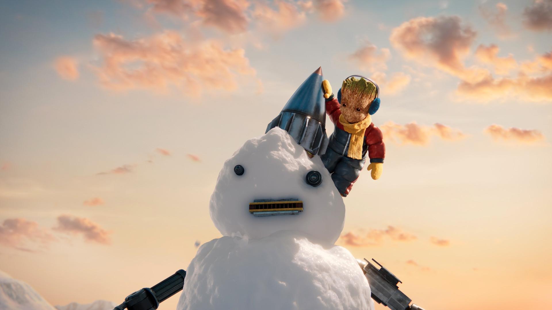Still from Groot's Snow Day