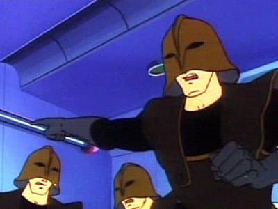 Still from The Hostage-Taking Mechanical Beast and the EM Wave Plot