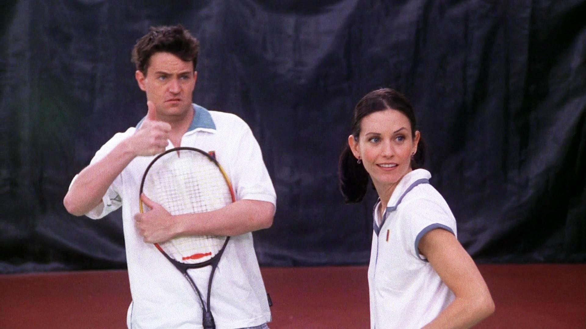 Still from The One with Chandler's Work Laugh