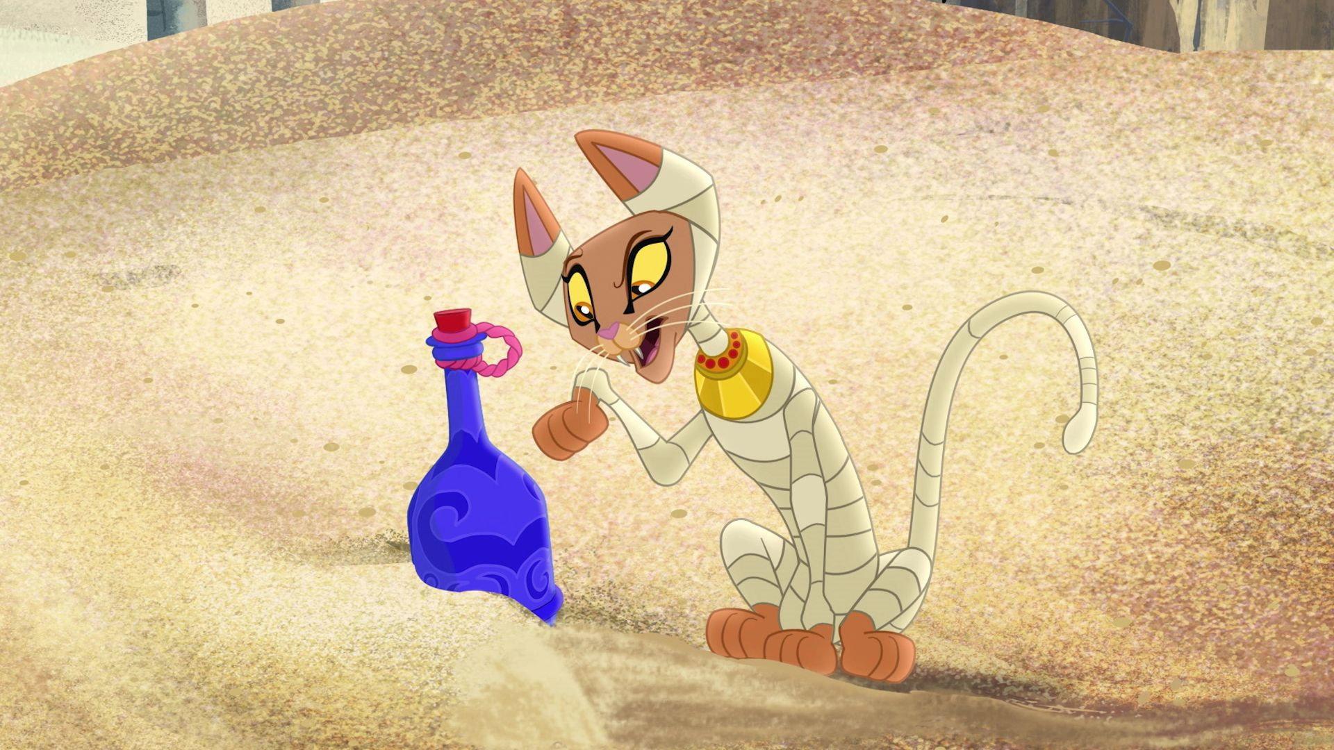 Still from Dread the Pharaoh! / Sharky Unchained!