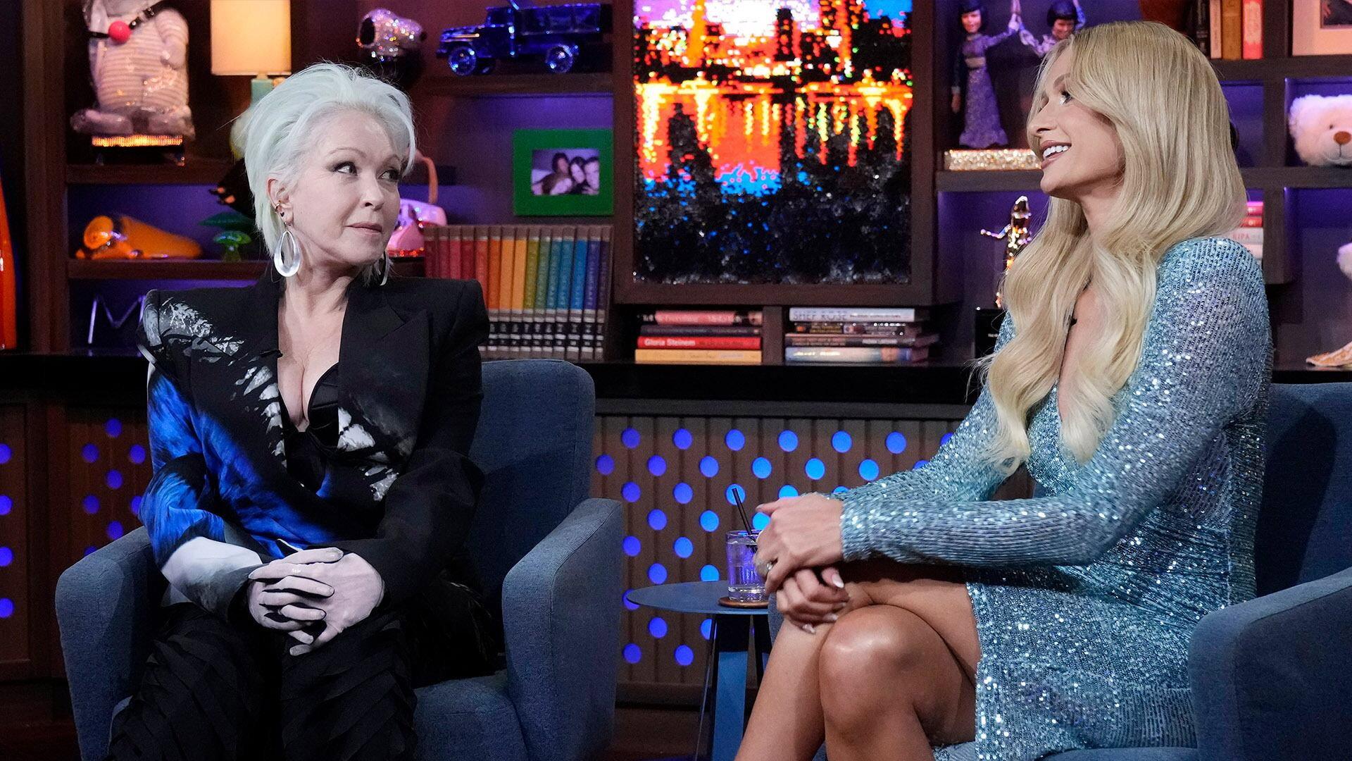Still from Cyndi Lauper and Paris Hilton