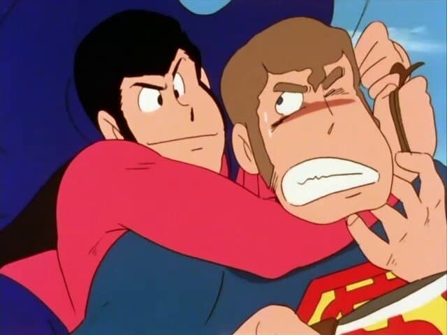 Still from Lupin vs Superman