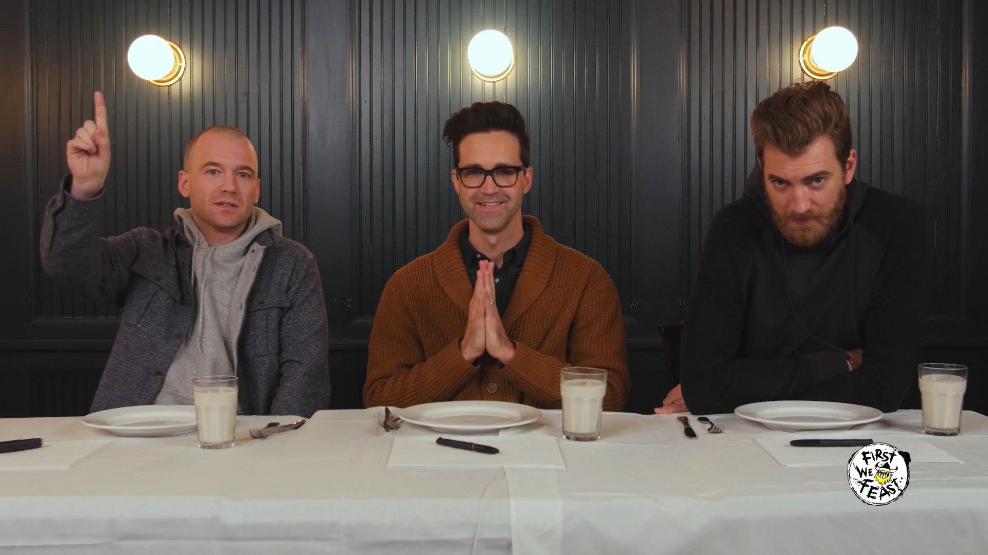 Still from Rhett & Link Eat the World's Spiciest Curry with Sean Evans