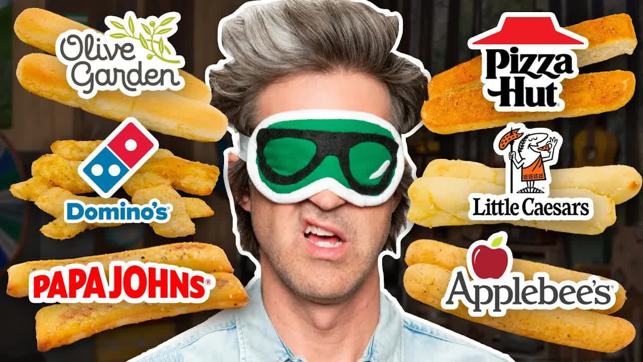 Still from Blind Fast Food Breadsticks Taste Test