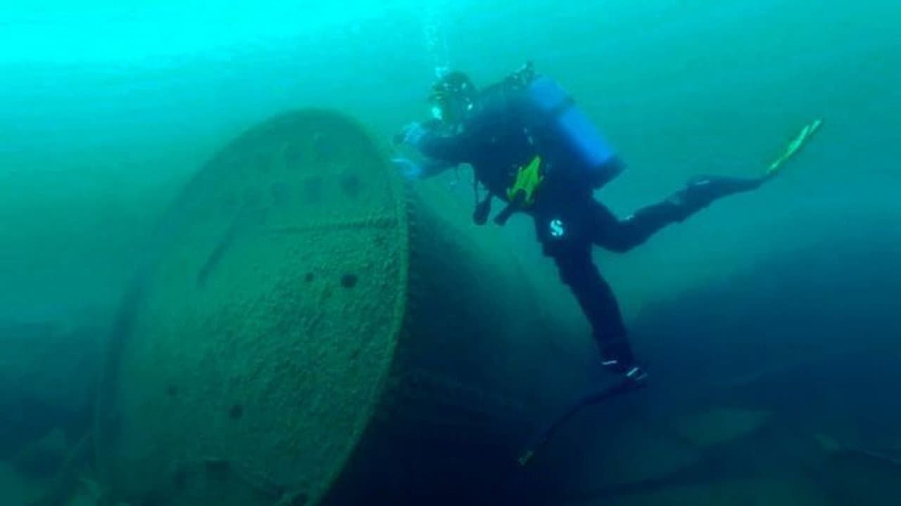 Still from Great Lakes' Vanished Warships