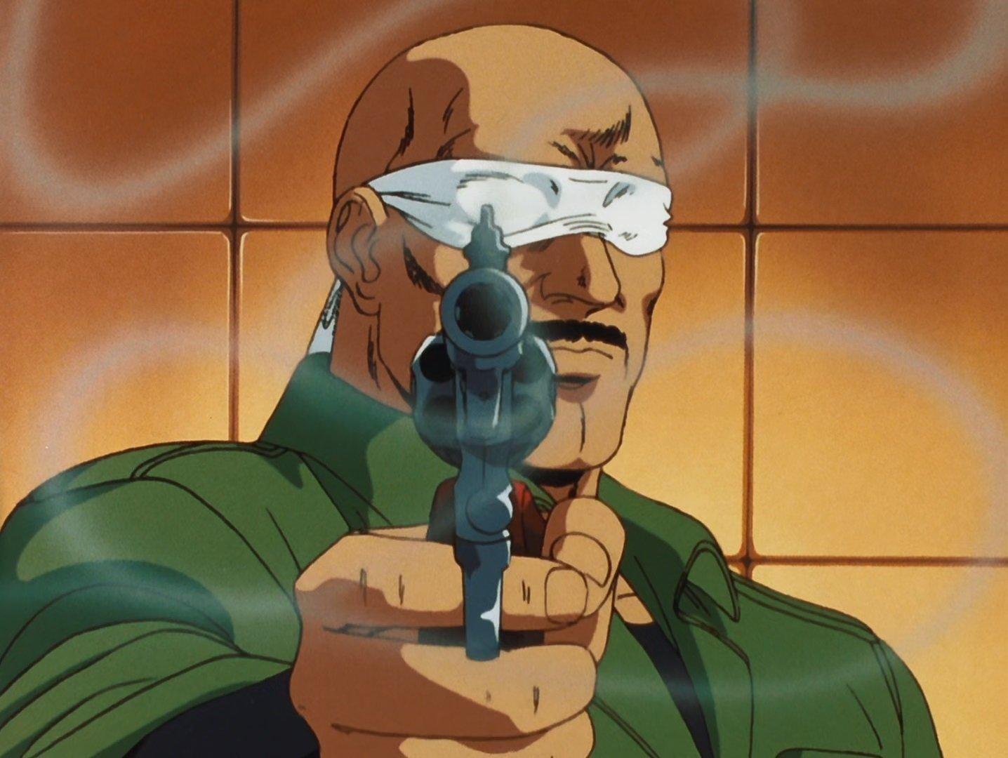 Still from Looking for gunpowder smoke. . . City Hunter dies at dawn!
