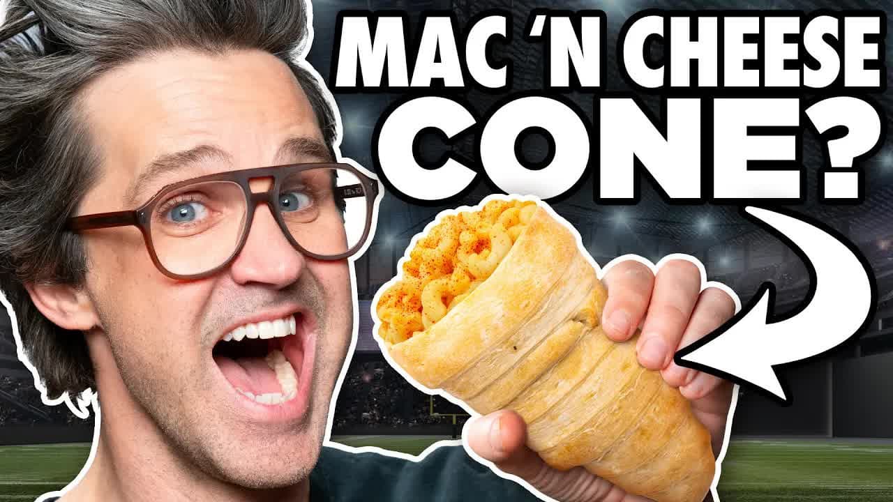 Still from Craziest Stadium Foods In America (Taste Test)