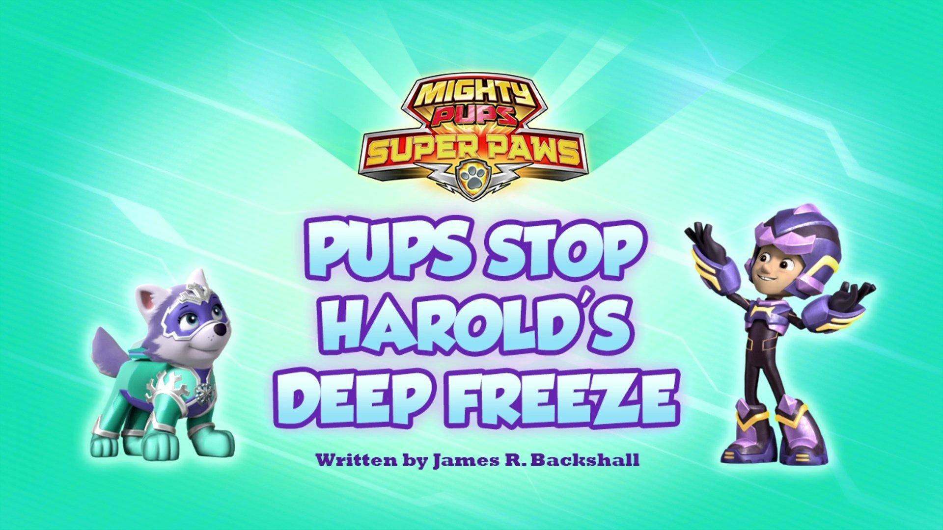 Still from Mighty Pups, Super Paws: Pups Stop Harold's Deep Freeze