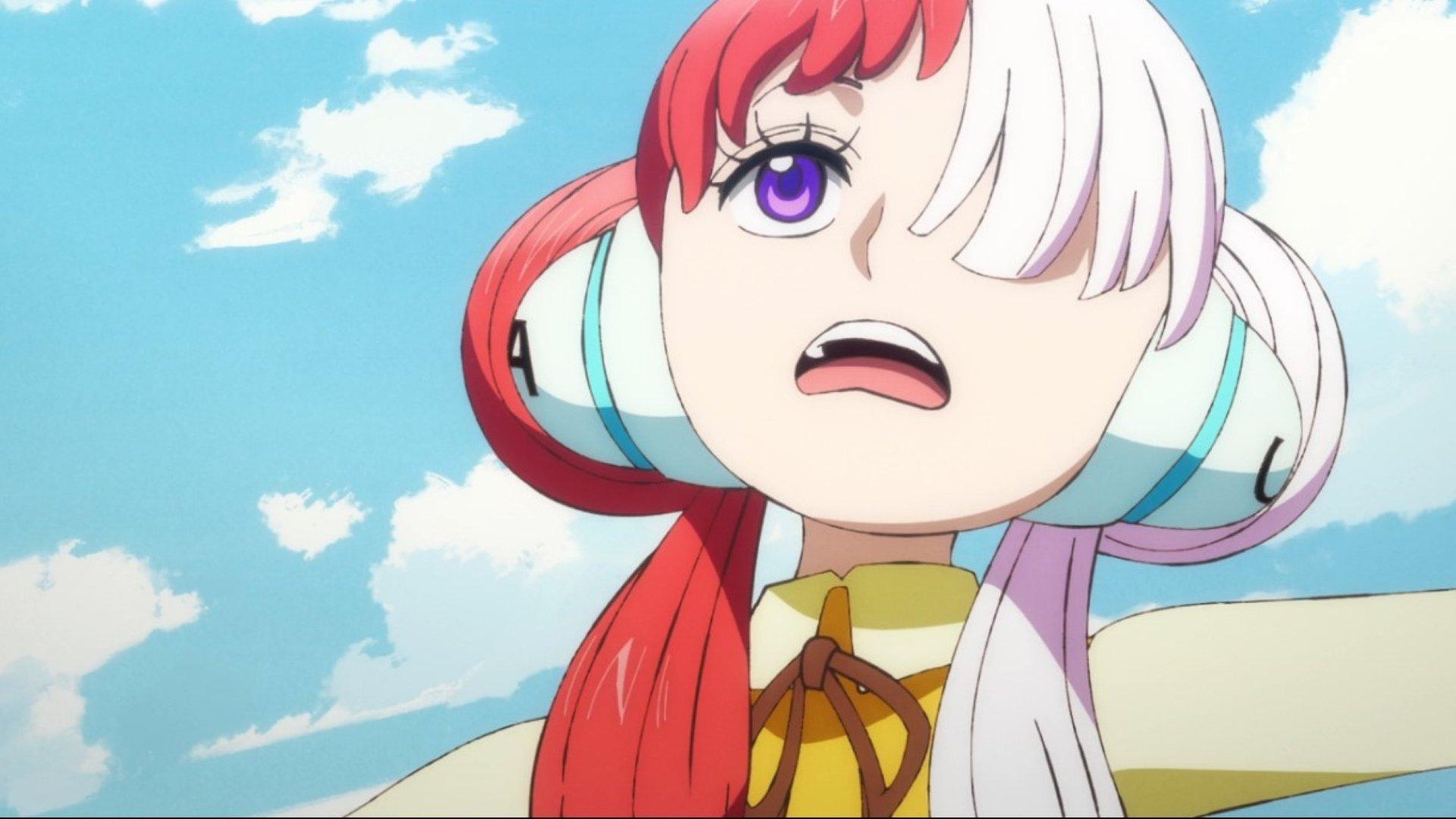 Still from A Faint Memory! Luffy and Red-Haired’s Daughter Uta!