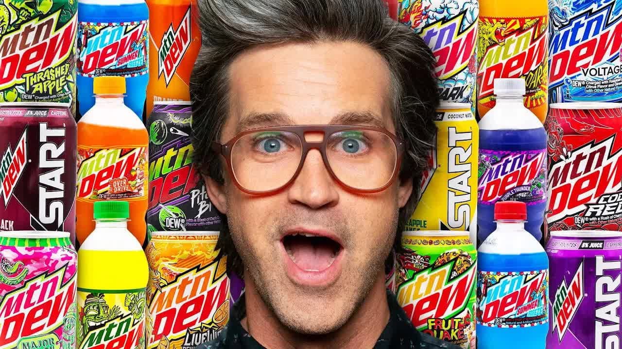 Still from We Tried EVERY Mountain Dew Flavor