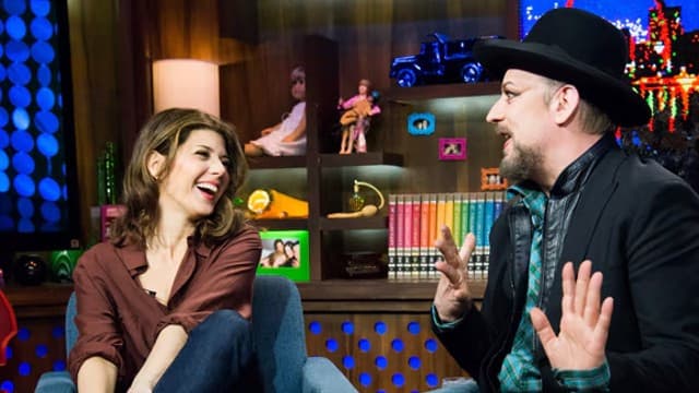 Still from Marisa Tomei & Boy George