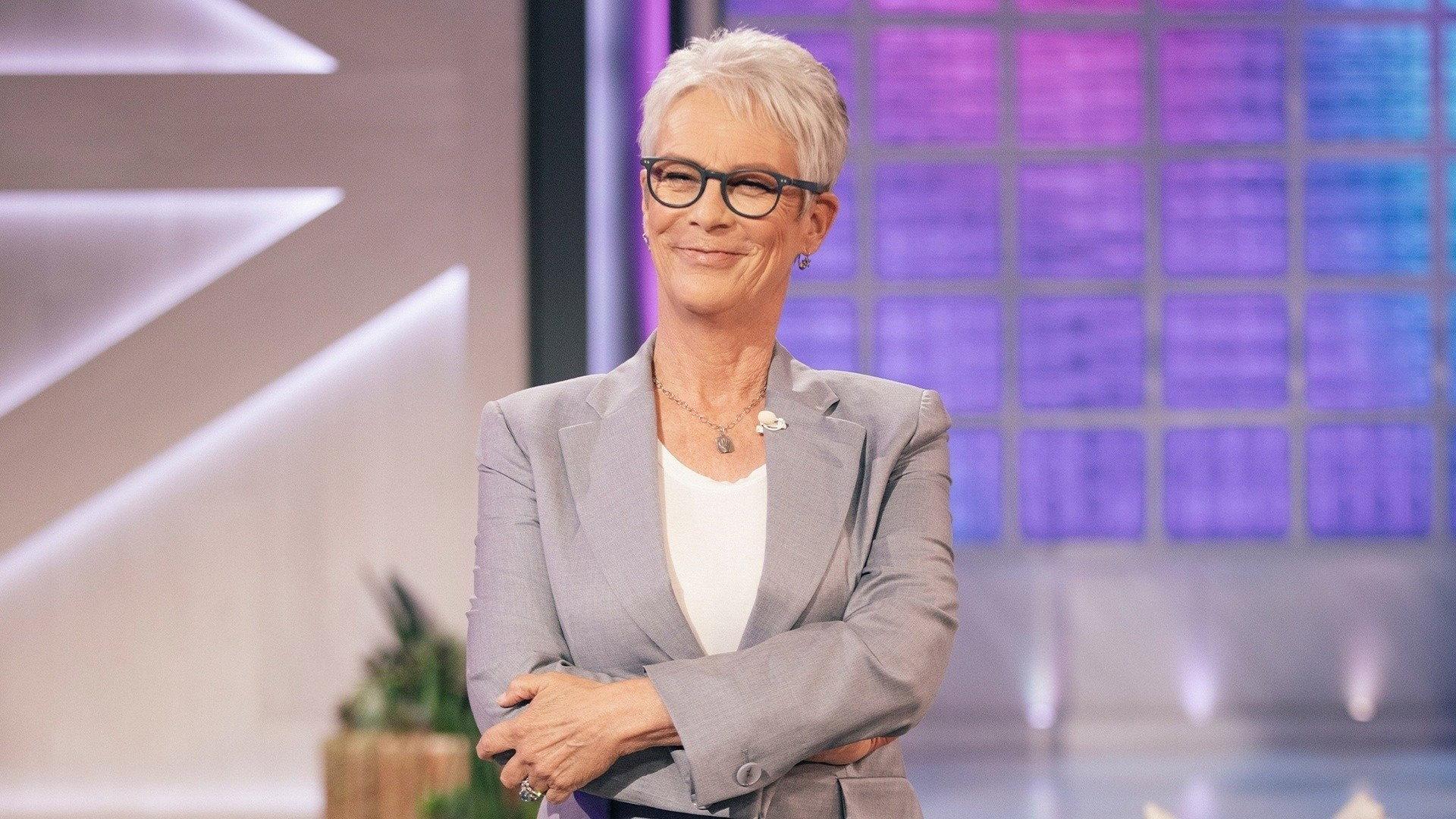 Still from Jamie Lee Curtis, Hasan Minhaj, Malia Baker, Natalie Hemby