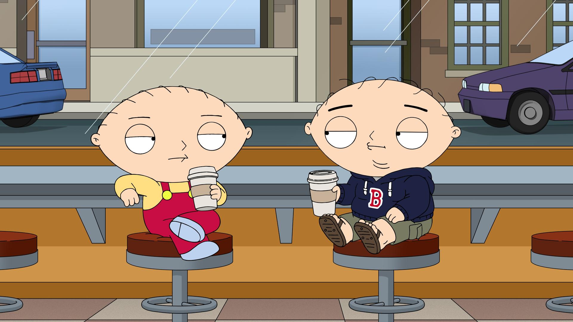 Still from Boston Stewie