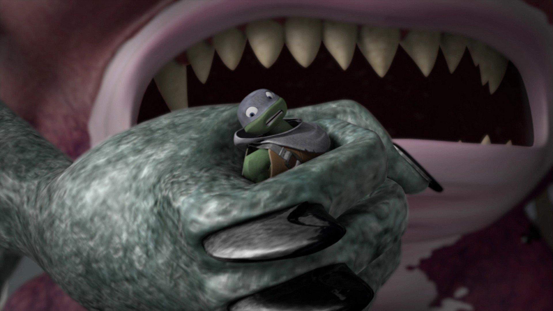 Still from Attack of the Mega Shredder!