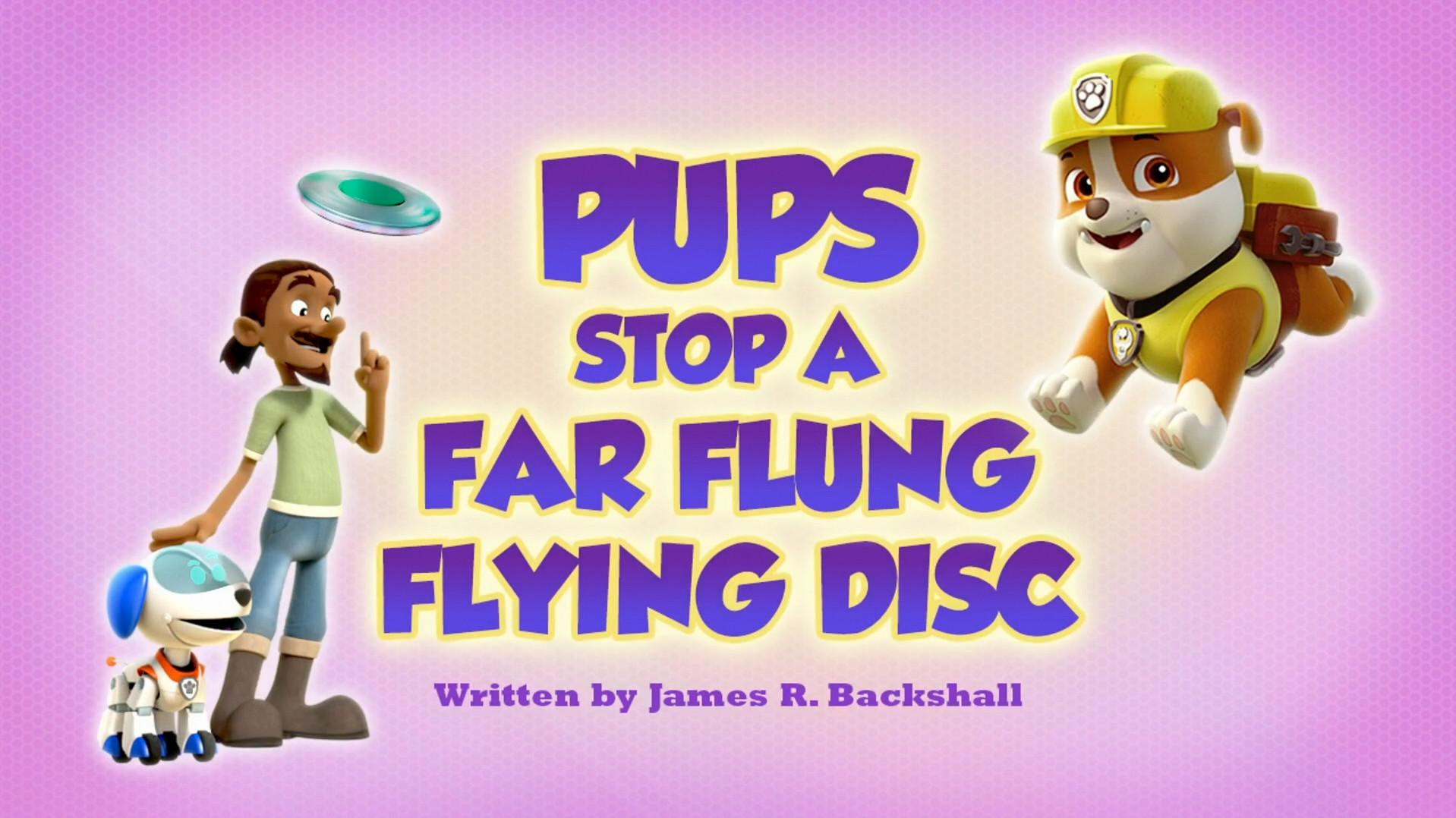 Still from Pups Stop a Far Flung Flying Disc