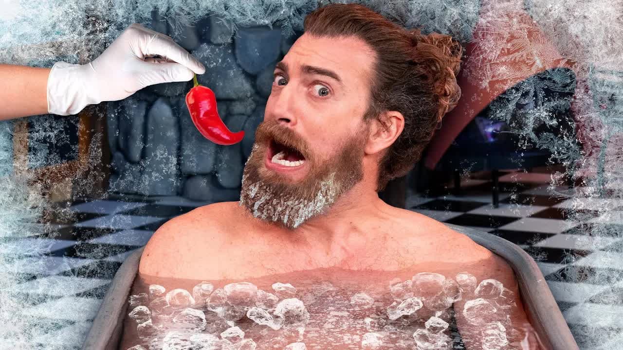 Still from Eating Spicy Food In An Ice Bath