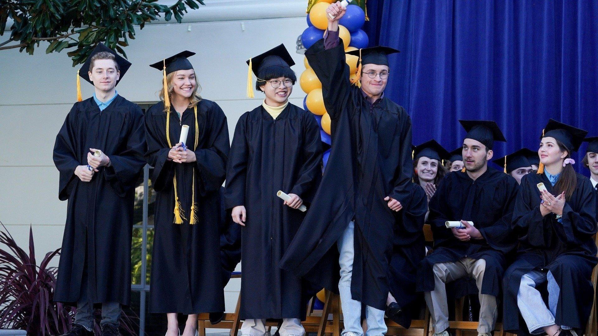 Still from Adam Graduates