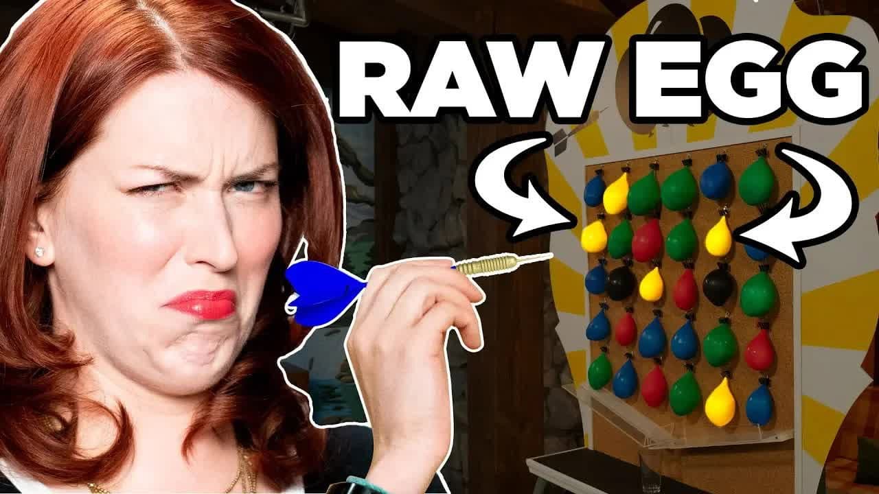 Still from Nasty Balloon Dart Challenge