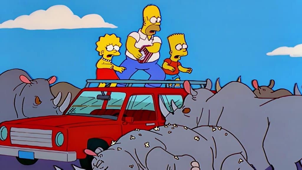 Still from Marge Simpson in: 'Screaming Yellow Honkers'