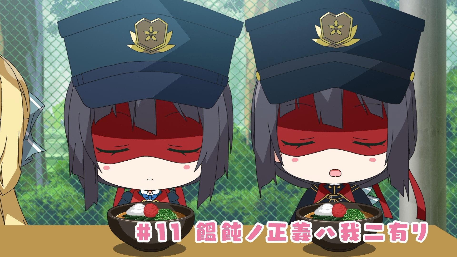 Still from Churutto! Episode 11: The Justice of Udon Lies Within Me