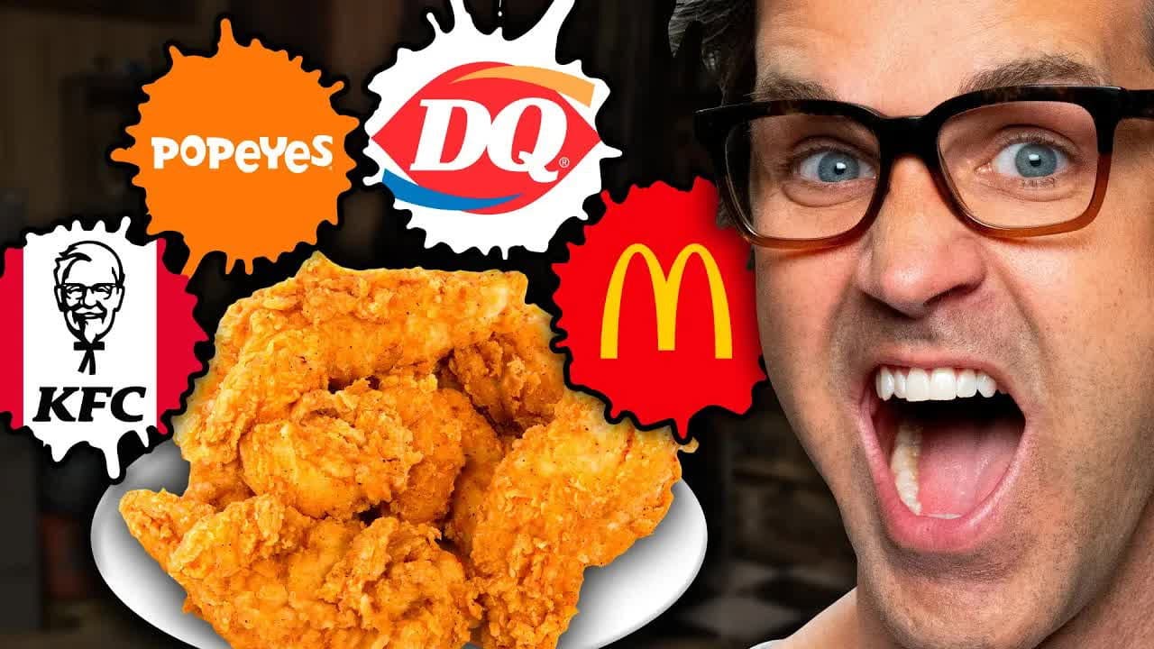 Still from Who Has The Best Fried Chicken Sauce? (Taste Test)