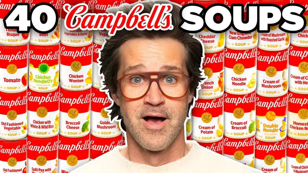 Still from We Tried EVERY Campbell's Soup Flavor