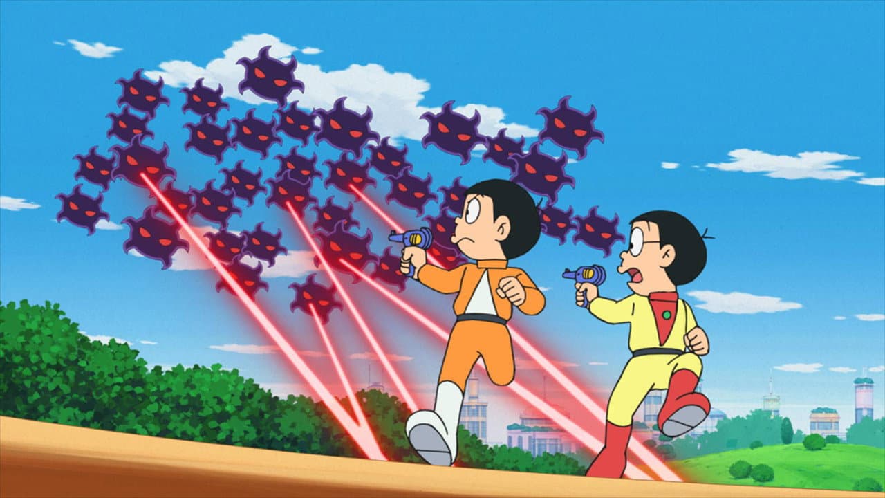 Still from All alone in the city of the future
